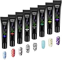 LiBiuty Nail Stamping Gel Polish Set 8Pcs — image 1