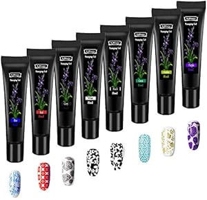 LiBiuty Nail Stamping Gel Polish Set 8Pcs Review