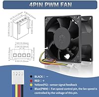 WDERAIR 120mm 4Pin PWM Computer Case Fan — image 4