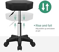 FURWOO Hexagon Rolling Stool with Wheels — image 5