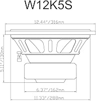 Rockville K5 W12K5S2 12″ 2-Ohm Car Audio Subwoofer — image 9