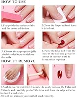 CAMILCY Press on Nails Handmade Long Coffin Armor Cat's Eye Blue Diamonds A048 — image 5