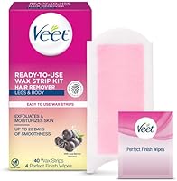Veet Leg and Body Hair Remover Cold Wax Strips, 40 ct (Pack of 3) — image 9