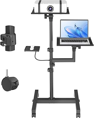 GSOW PSTAND-2S 2-Shelf Mobile Projector Stand