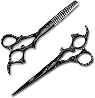 VTYEUTP Black Dragon 6.0 Inch Professional Hair Cutting Scissors Set — image 3