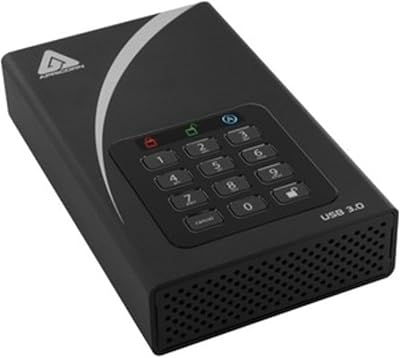 Apricorn Aegis Padlock DT 16TB Encrypted USB 3.0 Hard Drive