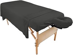 Body Linen Tranquility Microfiber Massage Sheet Set - Black