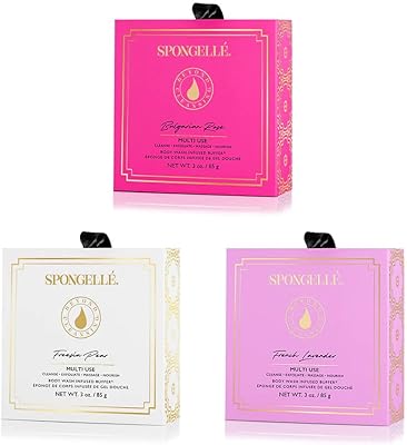 Spongelle Wild Flower Buffer Body Scrubber Bundle