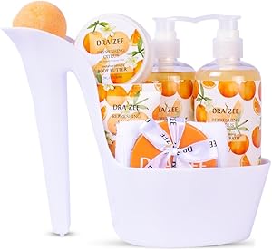 Draizee Luxury Spa Gift Set – 8 Pc Citrus Scented Bath & Body Set Review