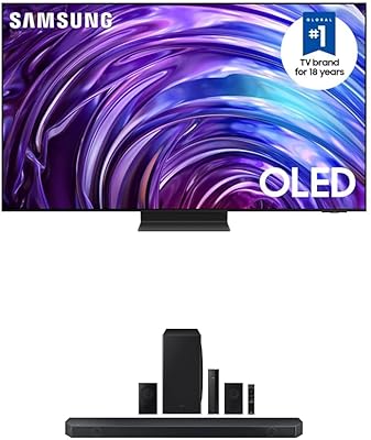 Samsung S95D 77-inch OLED TV with HW-Q910D Soundbar