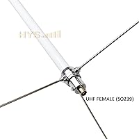 HYS Pre-Tuned Fiberglass Base Station Antenna 144/430MHz — image 3