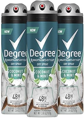 Degree Men Antiperspirant Deodorant Dry Spray Coconut & Mint 3.8 oz