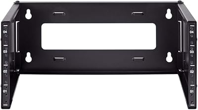 NavePoint 4U Patch Panel Bracket Wall Mount Rack