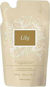 O Boticário Lily Satin Moisturizing Body Cream Refill Pouch 8.8oz Review