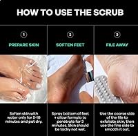 Dermasuri Callus Remover Foot Scrub with Foot Rasp File — image 5