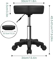 FURWOO Hexagon Rolling Stool with Wheels — image 2