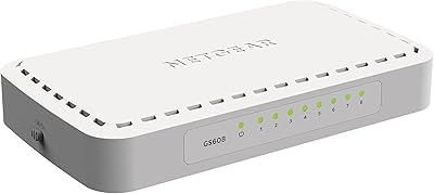 NETGEAR GS608 8-Port Gigabit Ethernet Switch