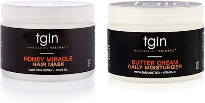 tgin Butter Cream Daily Moisturizer and Honey Miracle Hair Mask Duo, 12 oz