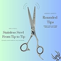 Black Widow 6″ Hair Cutting Scissors Thinning Shears Kit — image 6