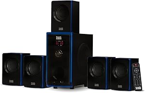 Acoustic Audio AA5102 Bluetooth Powered 5.1 Speaker System