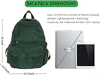 Green Canvas Backpack for Women — image 4