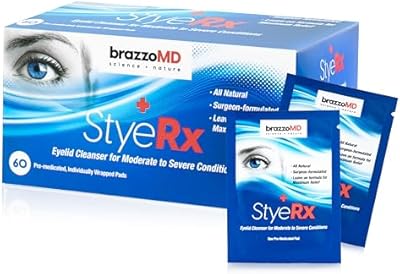 brazzoMD StyeRx Eyelid and Lash Wipes (60 Count)