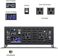 WZRELB 1500W 24V Pure Sine Wave Inverter — image 3