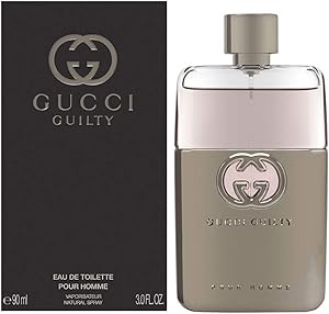 Gucci Guilty by Gucci for Men Eau de Toilette Spray, 3 Fl Oz