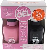 Sally Hansen Miracle Gel Nail Polish, Pink Cadillaquer and Top Coat, 0.5 Fl Oz (Pack of 2) — image 1
