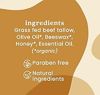 Sunrise Natural Care Unwhipped Honey and Tallow Balm – 4oz Frankincense — image 2