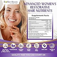 BioMed Health Hair Growth Vitamins for Women 120ct Capsules — image 3