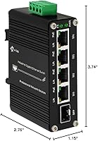 Steloproad Mini Industrial 4-Port Gigabit Ethernet POE+ Switch with SFP — image 7