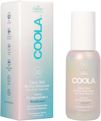 COOLA Clear Skin Oil-Free Moisturizer SPF 30, 1.1oz