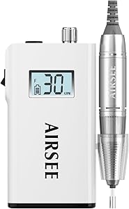 AIRSEE E8 Rechargeable Electric Nail Drill 30000RPM Review