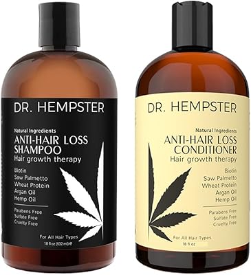 Dr. Hempster Hair Growth Shampoo and Conditioner Set 17oz