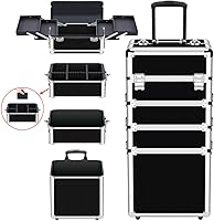 OUDMAY Makeup Train Case 4 in 1 Rolling Organizer — image 4