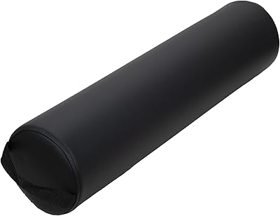 ForPro Full Round Bolster Pillow, Black, 6″ R x 26″ L