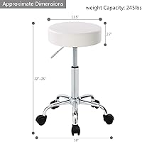 DUHOME 410 Height Adjustable Swivel Rolling Chair — image 3