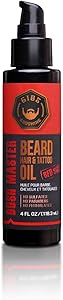GIBS Beard, Hair & Tattoo Oil 4oz - Vanilla Scent Review