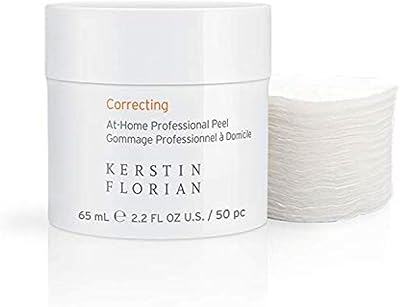 Kerstin Florian Correcting At Home Professional Peel | Glycolic & Lactic Acid Exfoliating Pore Pads (50 Pads)