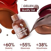 Gellen 16 Colors Gel Nail Polish Set with Top and Base Coat — image 5