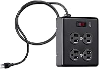 Monoprice Heavy Duty Metal Surge Protector 4-Outlet Power Strip — image 4