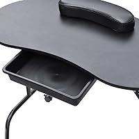 Topeakmart Manicure Nail Table Station - 37-inch Black — image 5