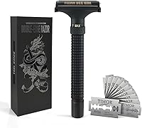 KWAN YEE GOR Full Brass Adjustable Safety Razor with 10 German Solingen Blades — image 1