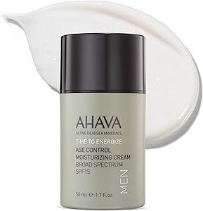 AHAVA Men's Age Control Moisturizing Cream SPF 15, 1.7 Fl.Oz