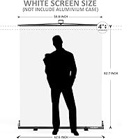 RAUBAY 59.8 x 82.7in Collapsible White Backdrop Screen — image 2