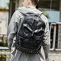 XUANNIAO 3D Skull PU Leather Backpack — image 7