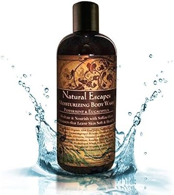 Natural Escapes Peppermint, Tea Tree & Eucalyptus Body Wash 16oz