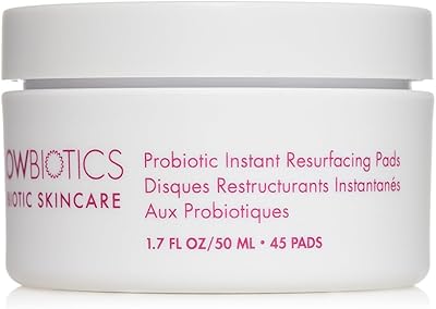 Glowbiotics Probiotic Instant Facial Resurfacing Pads, 45 Count