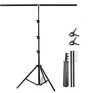 BEIYANG T Shape Backdrop Stand Kit 3.2 * 6.5 FT Review
